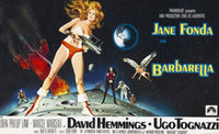 Barbarella movie poster print featuring Jane Fonda from the 1968 film.