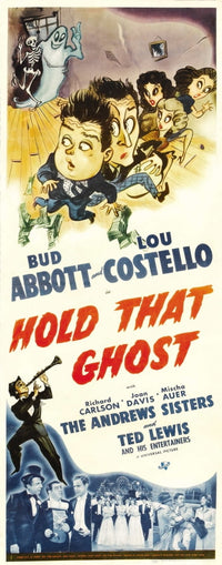 Hold That Ghost movie poster print featuring Lou Costello and Bud Abbott
