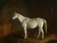 Reel with Gray Racehorse Fine Art Print by Edward Troye
