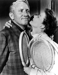 Pat and Mike movie photo print featuring Spencer Tracy and Katharine Hepburn, 1952.