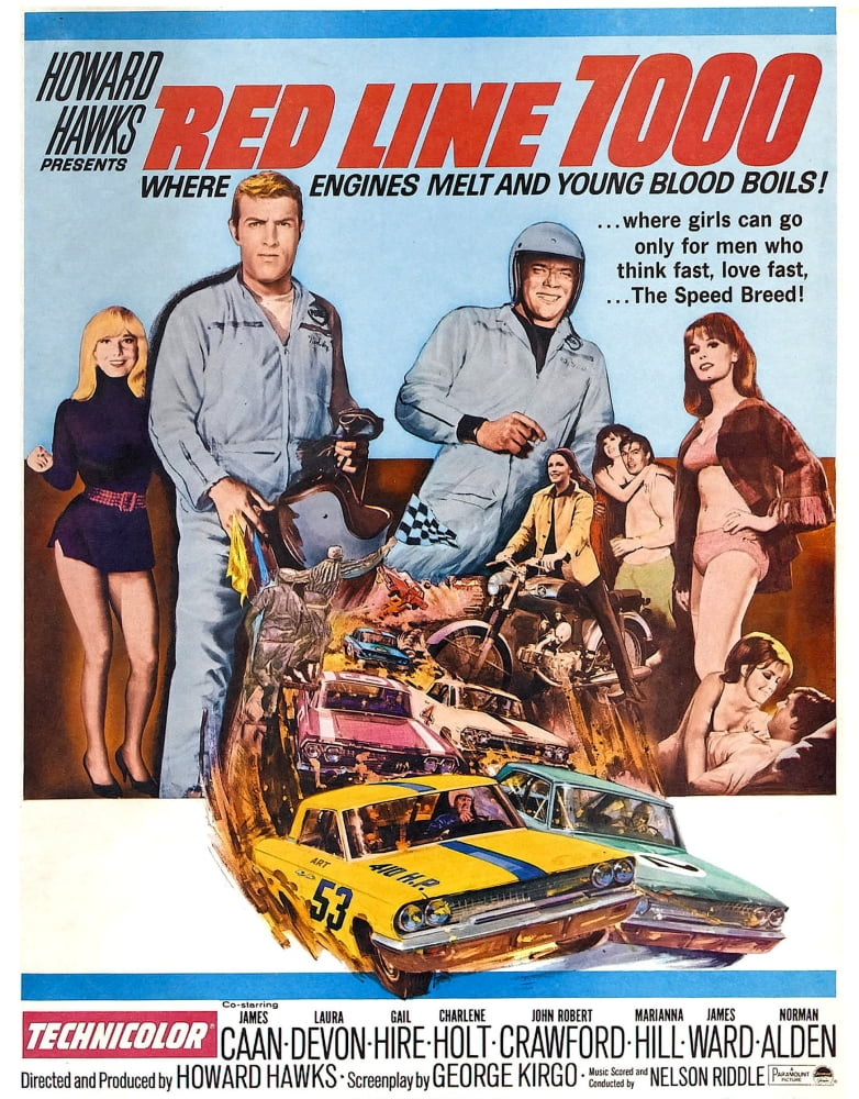 Red Line 7000 movie poster featuring James Caan and Mariana Hill.
