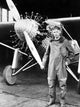 Classic portrait photo print of Charles Lindbergh in 8x10 and 16x20 sizes.