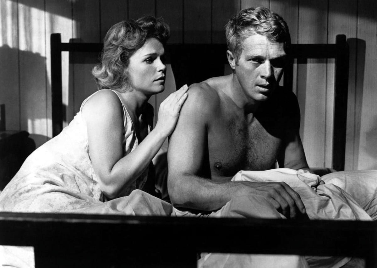 The Rain Must Fall movie photo print featuring Lee Remick and Steve McQueen from 1965.