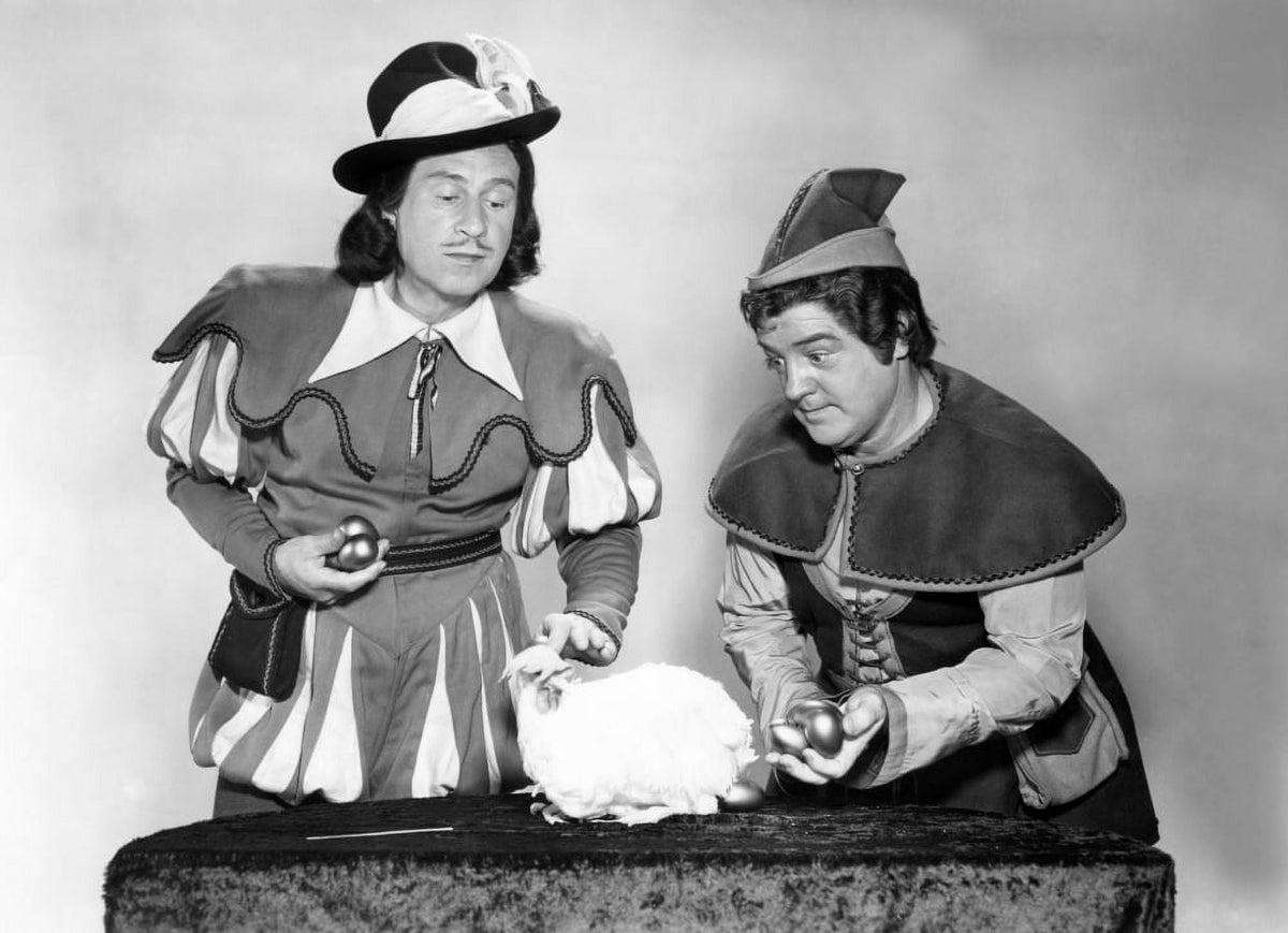 Jack And The Beanstalk photo poster print featuring Abbott & Costello from the 1952 film.