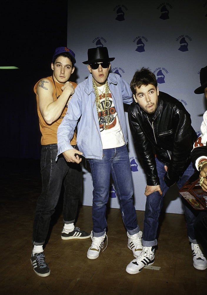 The Beastie Boys iconic photo print in vibrant colors.