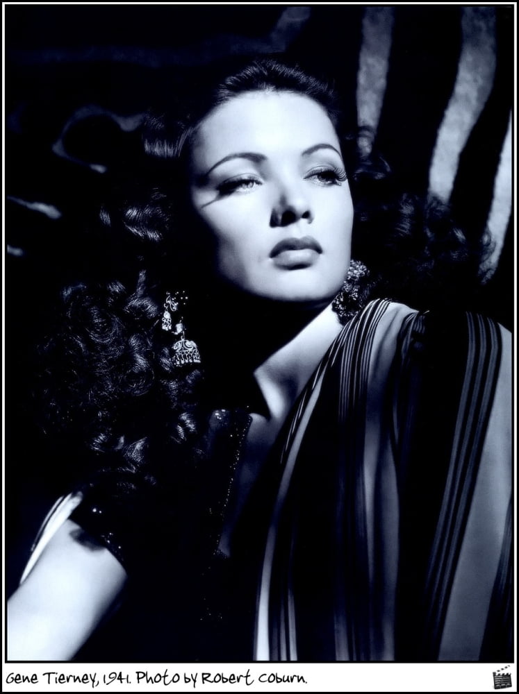 Gene Tierney 1941 photo print by Robert Coburn in multiple sizes.