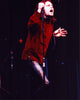 Jim Morrison on stage in a red shirt photo print