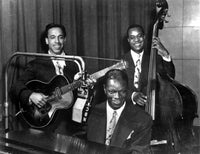 Nat King Cole performing live photo print showcasing the legendary jazz artist.