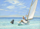 Ground Swell Poster Print showcasing dynamic ocean waves.