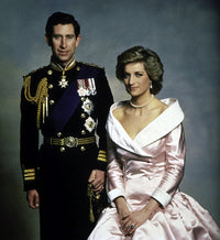 Princess Diana and Prince Charles iconic photo print.