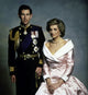 Princess Diana and Prince Charles iconic photo print.