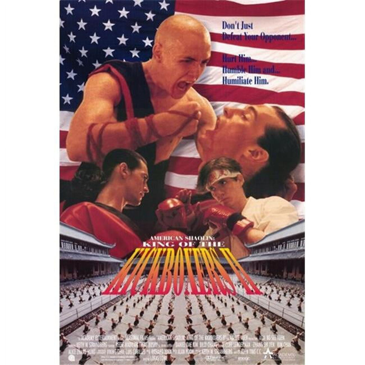American Shaolin King of the Kickboxers movie poster 11x17 print.