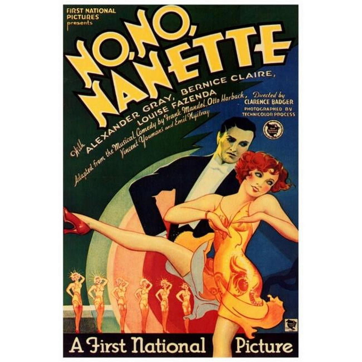 No No Nanette Movie Poster Print 27x40 vibrant artwork
