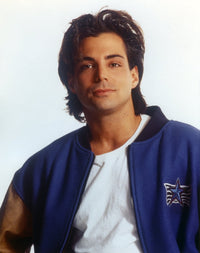Richard Grieco smiling photo print in blue jacket