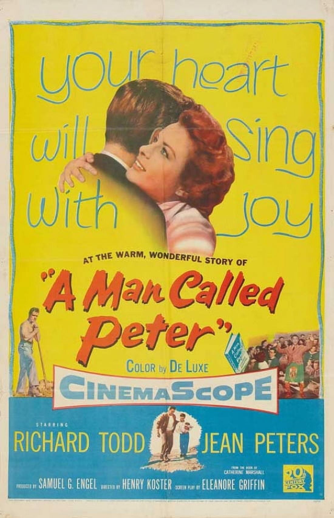 A Man Called Peter movie poster 11x17 print featuring cinematic visuals.