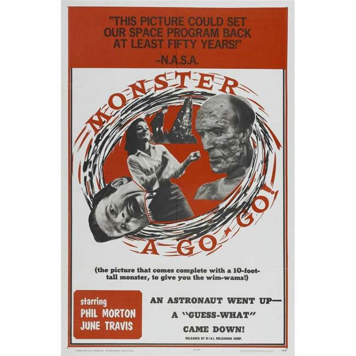 Monster A Go-Go Movie Poster Print 27x40