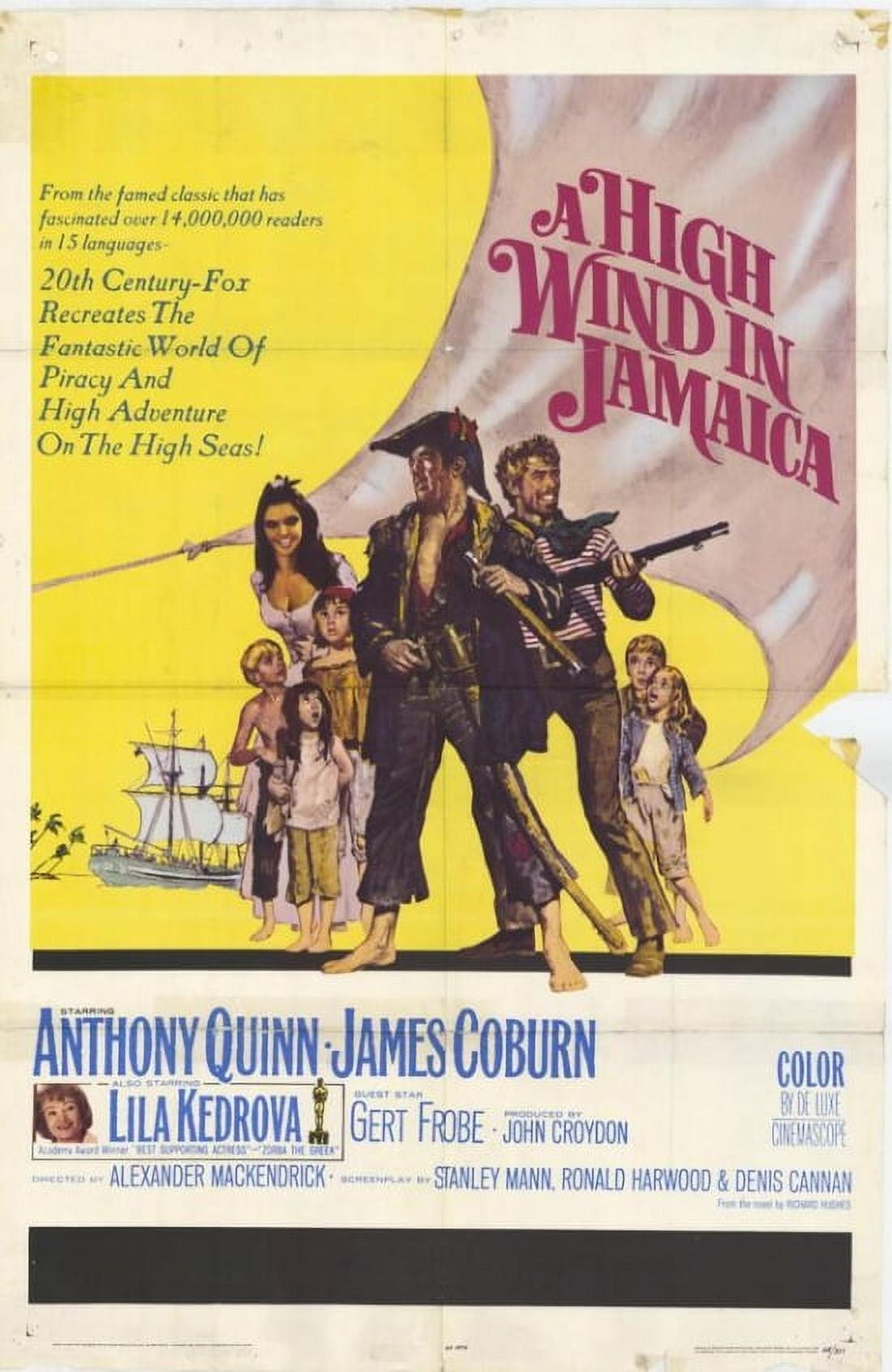 A High Wind in Jamaica Movie Poster 11x17