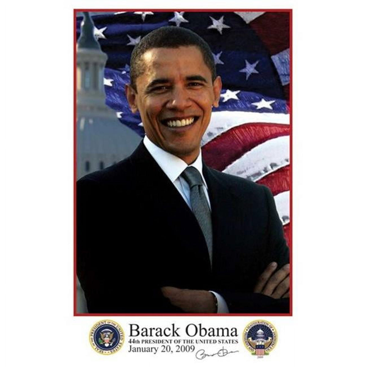 Barack Obama Inauguration 2009 Movie Poster with Presidential Seals