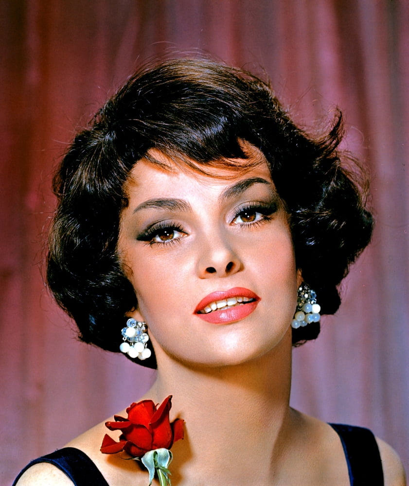 Vintage photo poster print of Gina Lollobrigida from the 1960s.