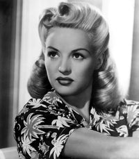 Betty Grable 1940s photo poster print showcasing vintage Hollywood glamour.
