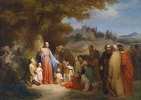 Let The Little Children Come To Me poster print ca 1840