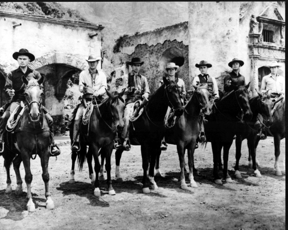 Black and white photo print of The Magnificent Seven 1960 group shot.
