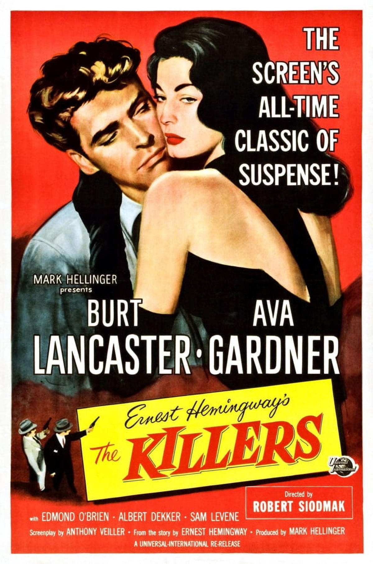 The Killers Movie Masterprint Poster featuring Burt Lancaster and Ava Gardner