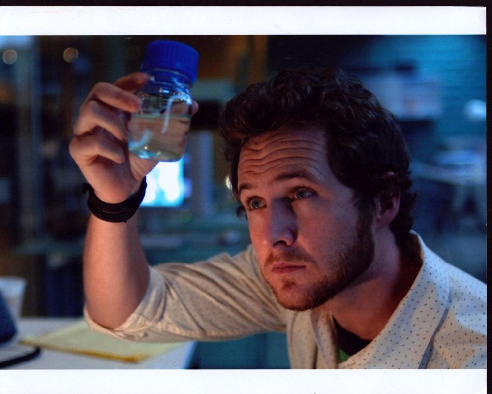Aj Buckley on set of CSI: NY photo print