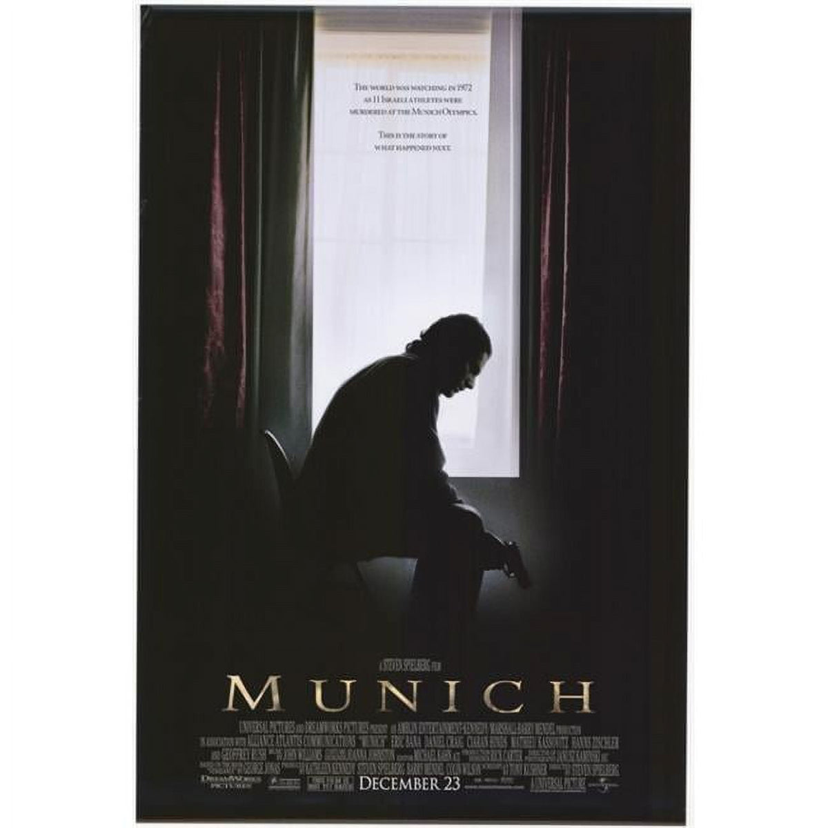 Munich Movie Poster Print 27x40 featuring dramatic cinematic art.