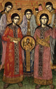 Synaxis of the Archangels Poster Print showcasing celestial art.