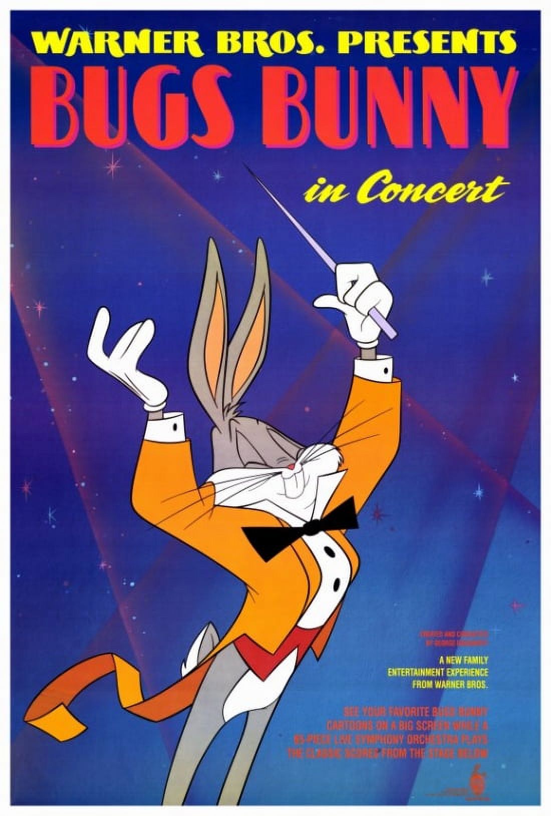 Bugs Bunny in Concert Movie Poster Print 27x40