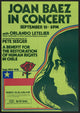 Joan Baez concert poster print from 1976, capturing the essence of live music.