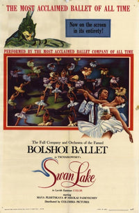 Swan Lake Movie Poster 11x17 print showcasing elegant ballet imagery.