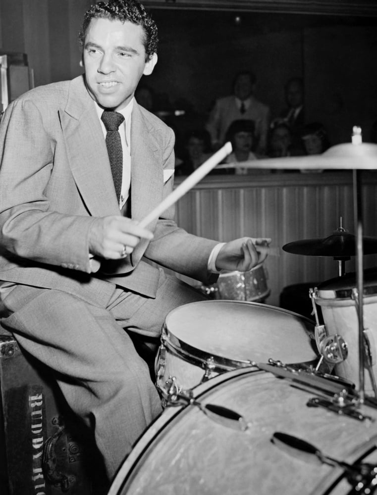Buddy Rich Still Poster Print showcasing the legendary jazz drummer.