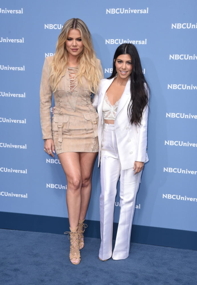Khloe and Kourtney Kardashian at NBC Upfronts 2016 photo print.