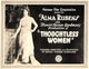 Thoughtless Women on Left movie poster featuring Alma Rubens from 1920