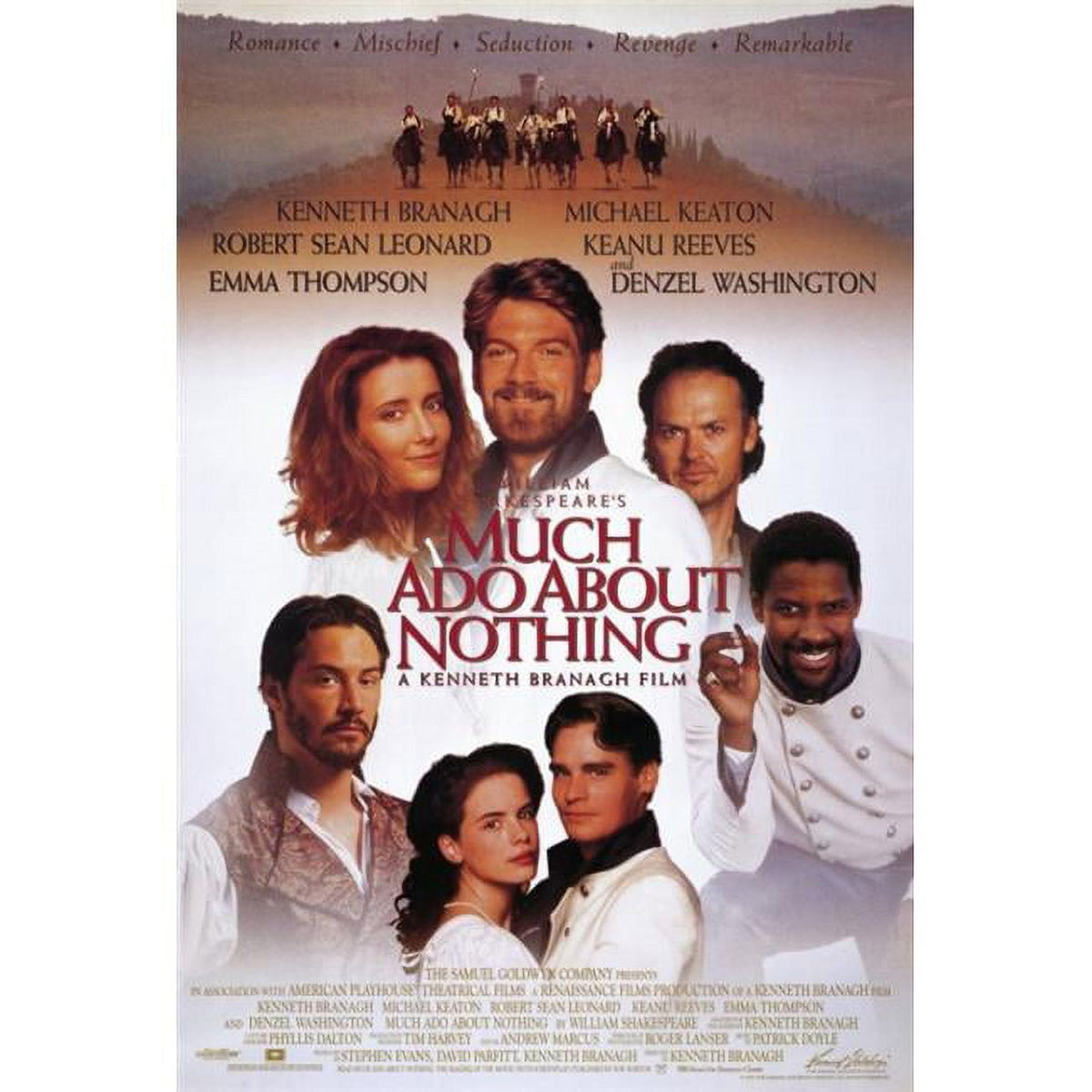 Much Ado About Nothing Movie Poster Print 27x40