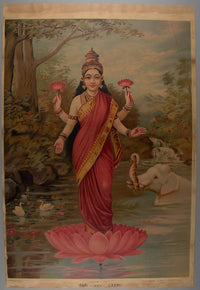 Lakshmi Poster Print - 8x10 inches, vibrant and elegant design.