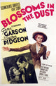 Blossoms in the Dust movie poster print featuring Greer Garson and Walter Pidgeon.