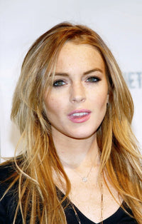 Lindsay Lohan photo print at Fearnet's 2nd Anniversary Party.