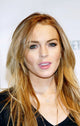 Lindsay Lohan photo print at Fearnet's 2nd Anniversary Party.