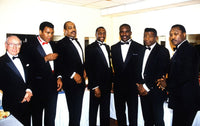 Ex-Boxing Champions Poster Print featuring McLarnin, Ali, Norton, Hearns, Holyfield, Patterson, and Frazier from the Cable ACE Awards 1991.