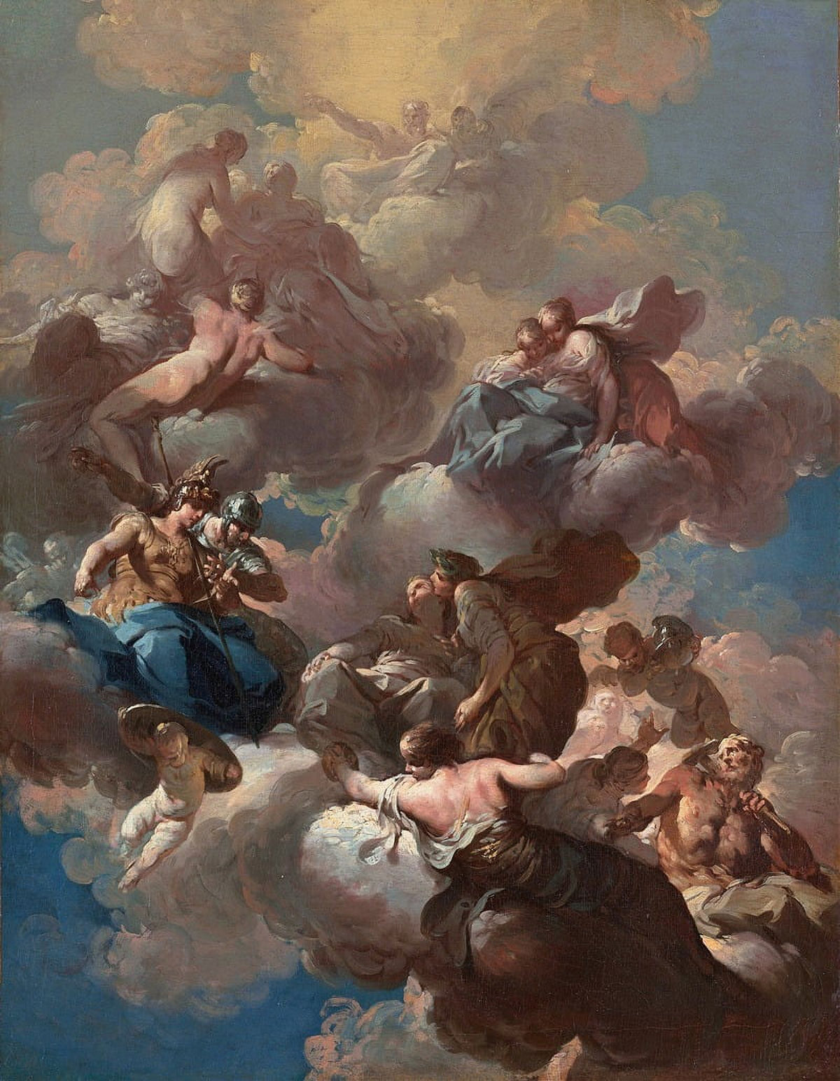 Sketch For a Ceiling Fresco (C. 1740) Poster Print by Giovanni Domenico Ferretti