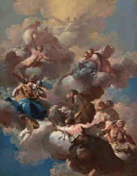 Sketch For a Ceiling Fresco (C. 1740) Poster Print by Giovanni Domenico Ferretti