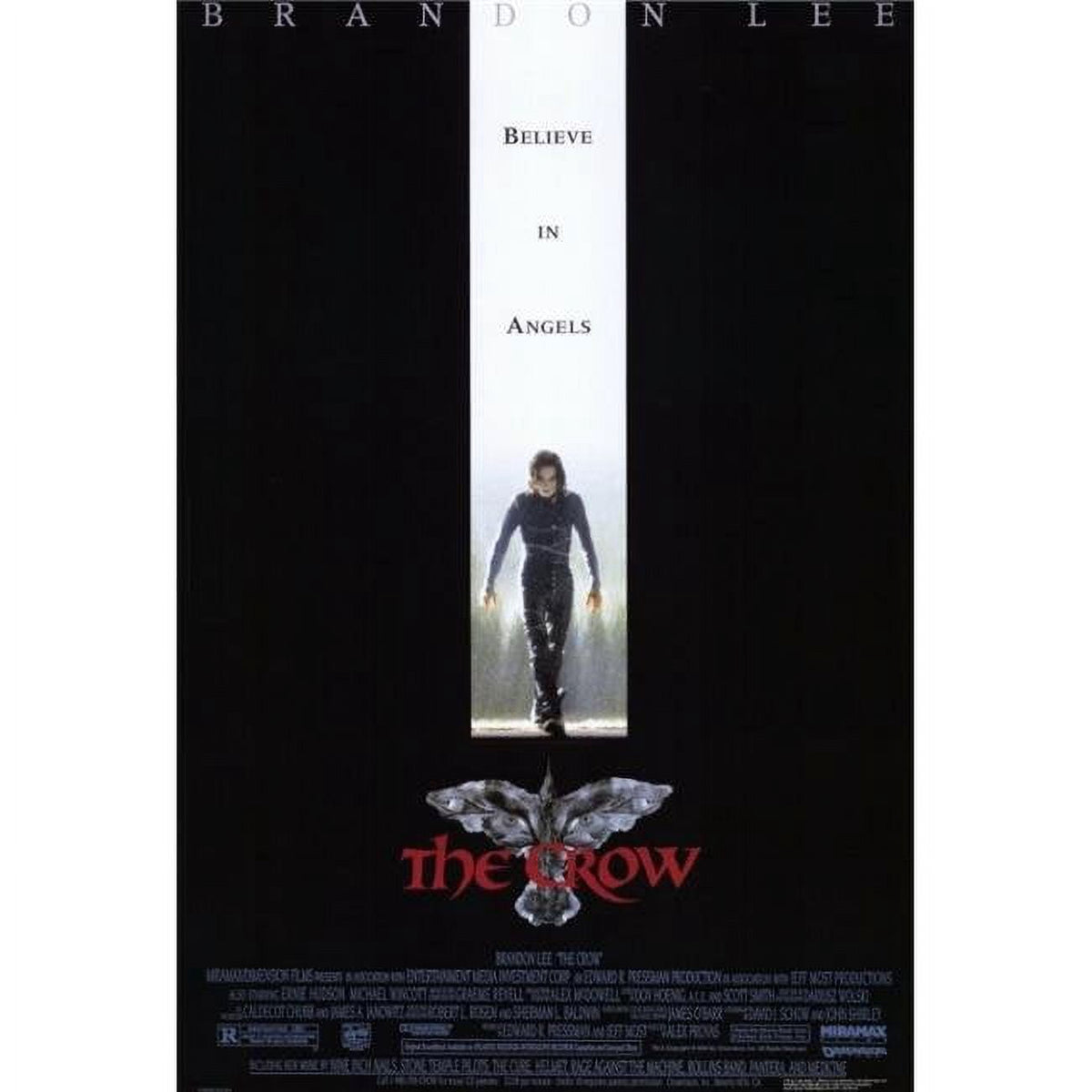 The Crow movie poster print 27x40 featuring iconic imagery.