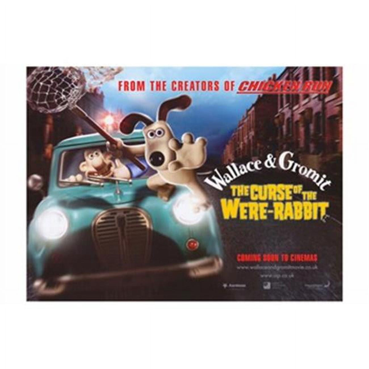 Wallace & Gromit The Curse of the Were-Rabbit movie poster 17x11.