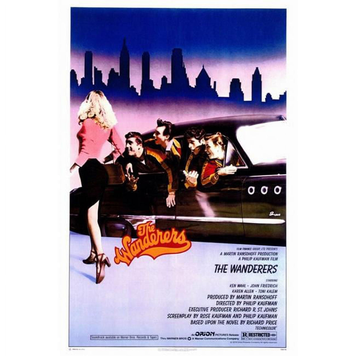 The Wanderers Movie Poster Print showcasing vibrant imagery and nostalgic themes.