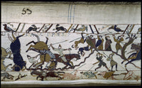 Bayeux Tapestry Poster Print showcasing historical embroidery art.