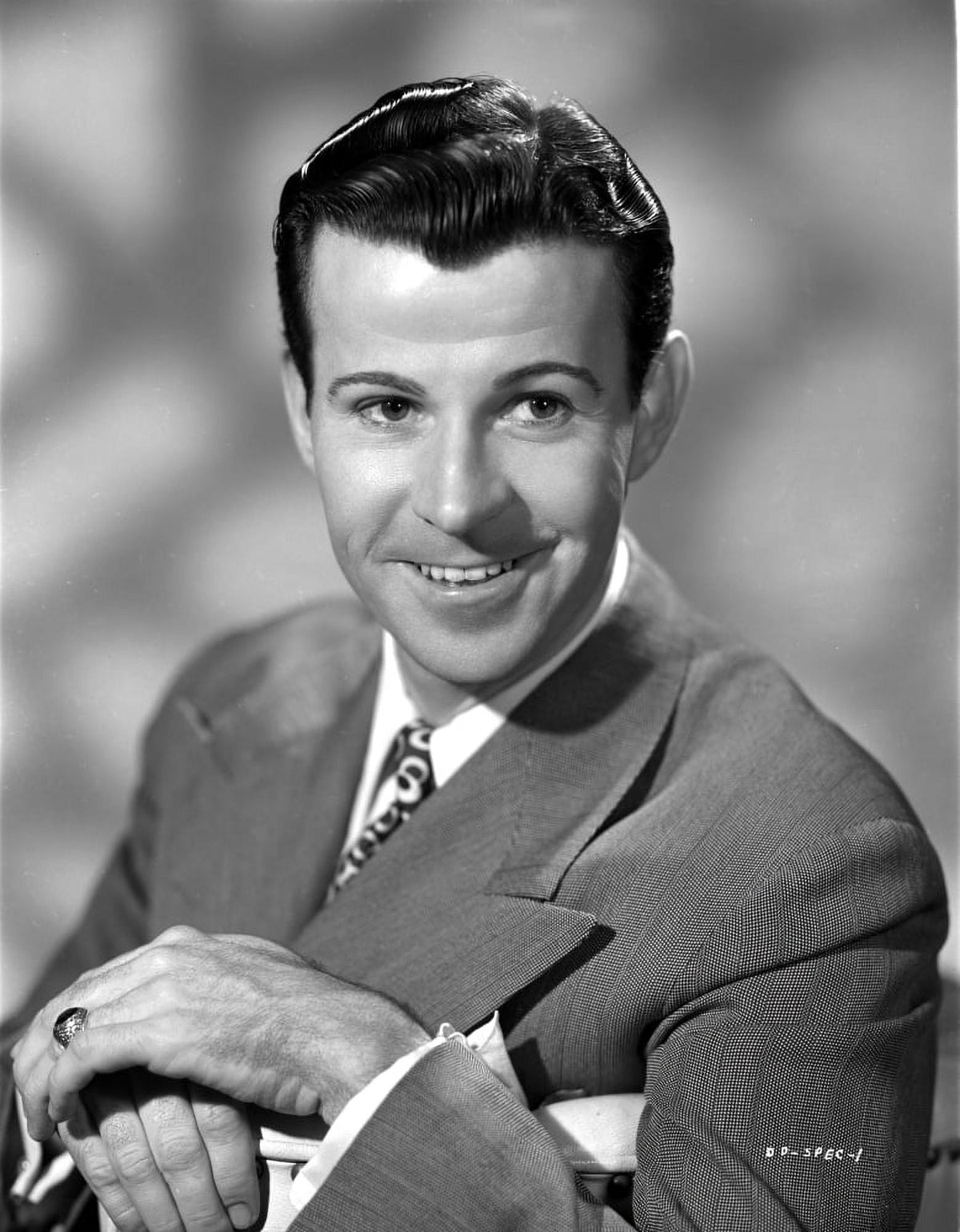 Smiling photo print of Dennis Day, available in multiple sizes.