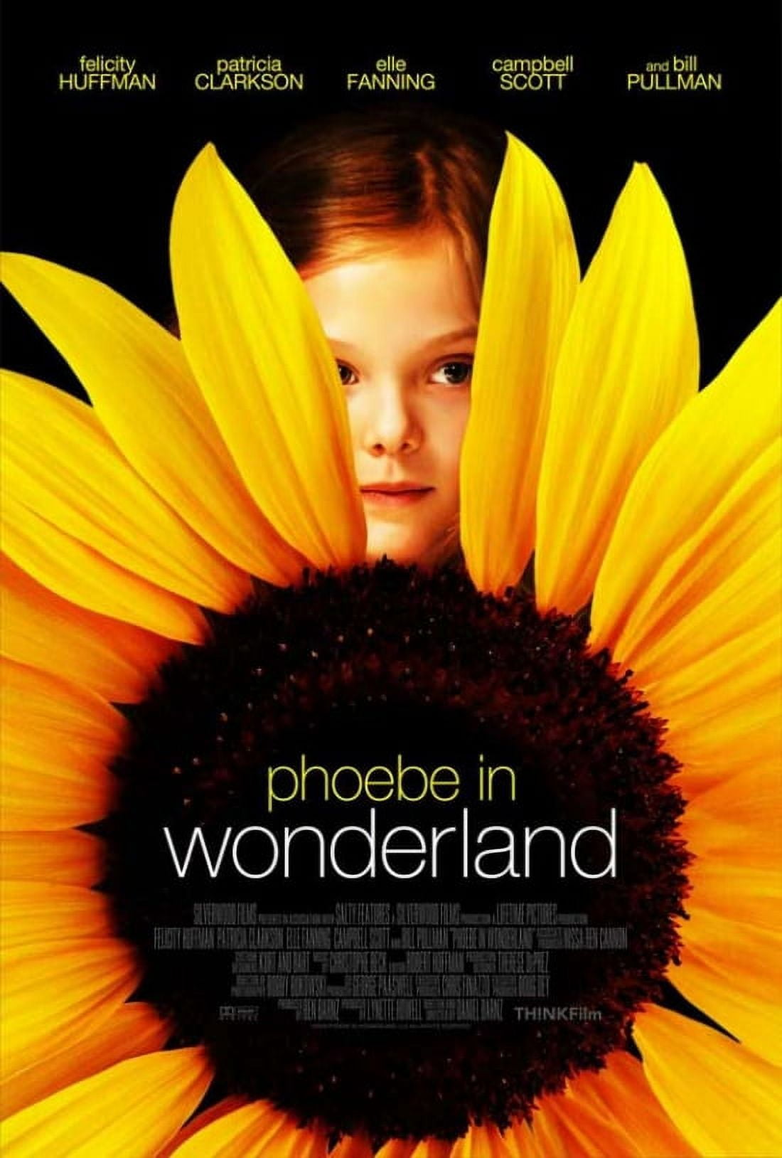 Phoebe in Wonderland movie poster 11x17 featuring whimsical design.
